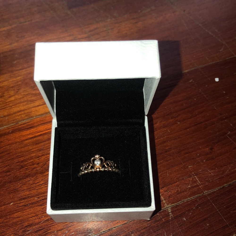 Princess pandora ring rose gold